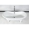 Aqua Eden Clawfoot Bathtubs, 71.63 L, 29.75 W, White, Cast Iron VCTNDS7231NLW - alternate 2